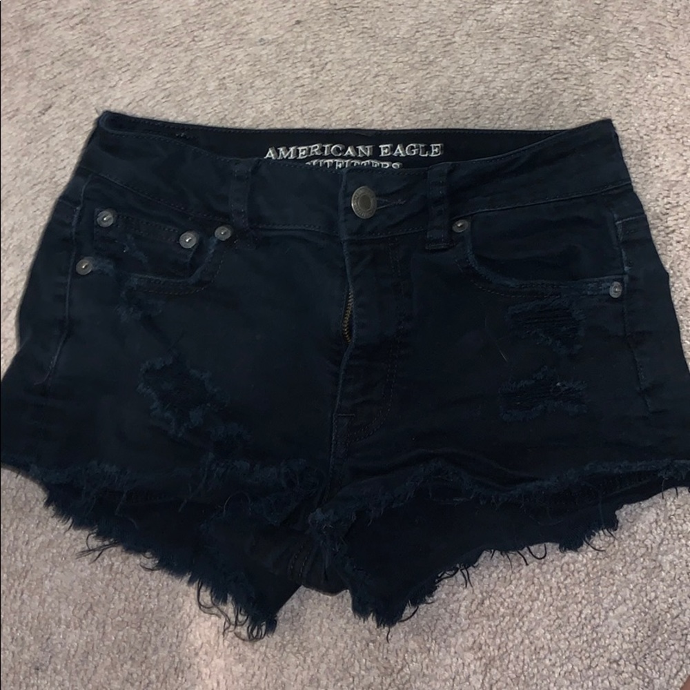 Black American Eagle Jean shorts